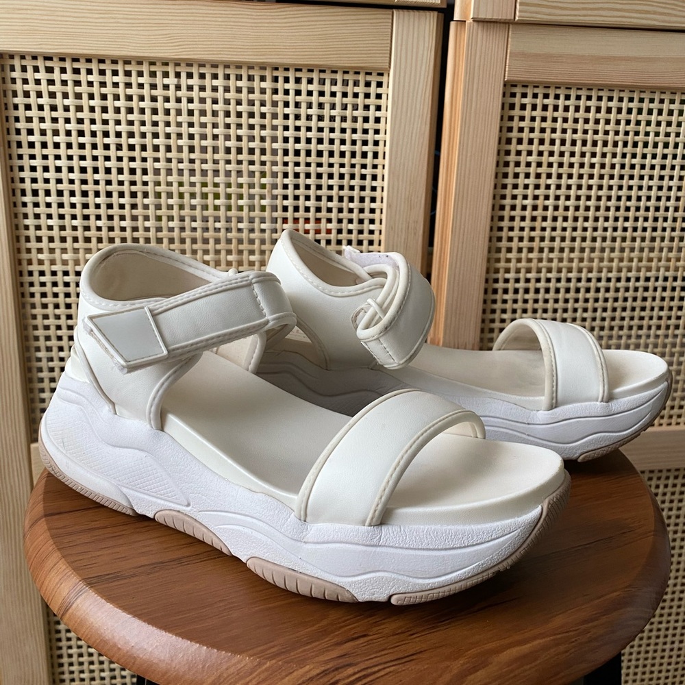 White Wedge sandal (ALDO)